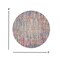 Homeroots 4 ft. Round Ivory Abstract Striations Area Rug 385351 - alternate 7
